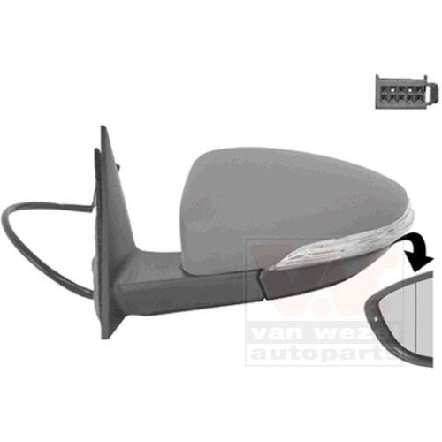 Καθρέπτης Ηλεκτρικός Θερμαινόμενος Ηλεκτρικά Ανακλινόμενος Βαφόμενος Με Φλας VW NEW BEETLE 2016 - Αριστερά 880107504