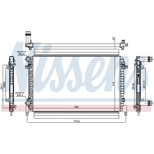 Ψυγείο Νερού VW GOLF 2013 - 2017 ( Mk7 ) 890006350 Ψυγείο Νερού VW GOLF 2013 - 2017 ( Mk7 ) 890006350