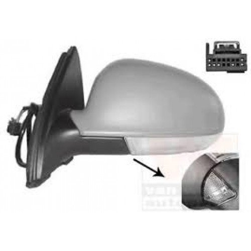 Καθρέπτης Ηλεκτρικός Θερμαινόμενος Ηλεκτρικά Ανακλινόμενος Βαφόμενος Με Φλας Φως Ασφαλείας VW GOLF VARIANT 2007 - 2009 Δεξιά 892007583