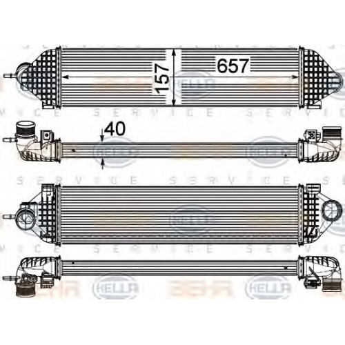 Ψυγείο Intercooler FORD TRANSIT CONNECT TOURNEO 2013 - 2015 317106210