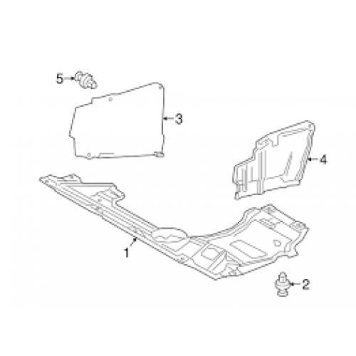 Ποδιά Μηχανής LEXUS NX 2014 - 2017 488000840