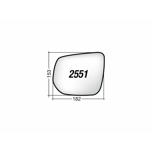 Κρύσταλλο Καθρέφτη ISUZU D-MAX ( 8DH ) 2012 - 2017 Δεξιά 4131201R Κρύσταλλο Καθρέφτη ISUZU D-MAX ( 8DH ) 2012 - 2017 Δεξιά 4131201R