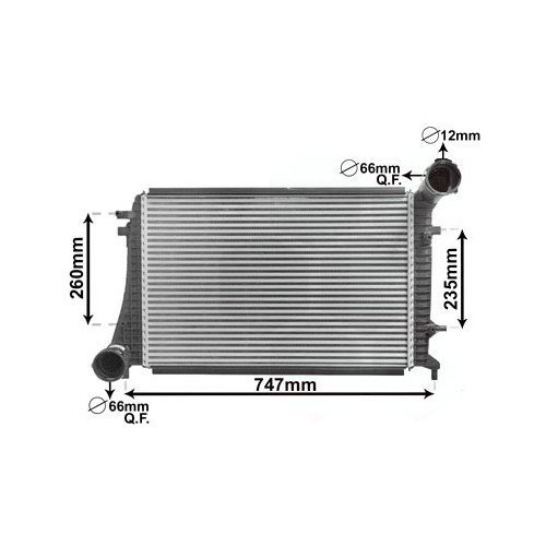 Ψυγείο Intercooler VW TOURAN 2003 - 2006 ( 1T1 ) 045906210