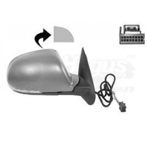 Καθρέπτης Ηλεκτρικός Θερμαινόμενος Ηλεκτρικά Ανακλινόμενος Βαφόμενος Με Φλας Φως Ασφαλείας SKODA SUPERB 2001 - 2008 ( 3U4 ) Δεξιά 044507503