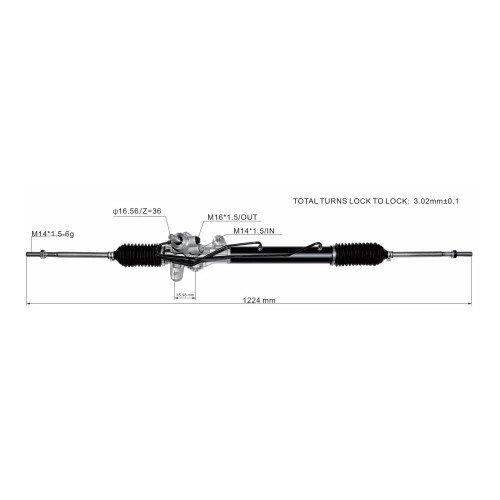 Κρεμαργιέρα & Αντλία Υδραυλικού HYUNDAI GETZ 2002 - 2005 ( TB ) 57700-1C100