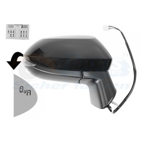 Καθρέπτης Ηλεκτρικός Θερμαινόμενος Ηλεκτρικά Ανακλινόμενος Βαφόμενος Με Φλας Με Blis TOYOTA COROLLA 2019 - Δεξιά 834307581