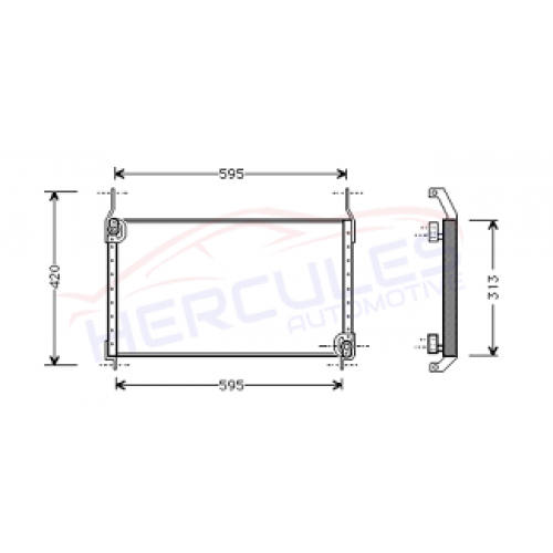 Ψυγείο A/C (Εξωτερικό) FIAT BRAVO 1995 - 2001 ( 182 ) 038206425