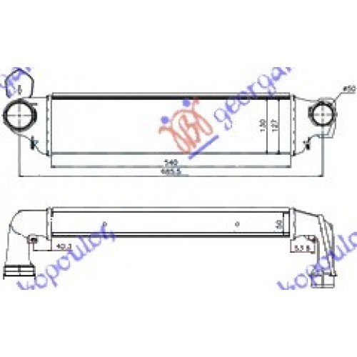 Ψυγείο Intercooler BMW 3 Series 2003 - 2005 ( E46 F/L ) 018606200