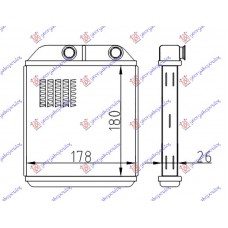 Ψυγείο Καλοριφέρ VOLVO S40 2000 - 2004 ( VS ) 056306500
