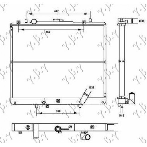 Ψυγείο Νερού MITSUBISHI PAJERO 1998 - 2000 ( V40 ) 064206300