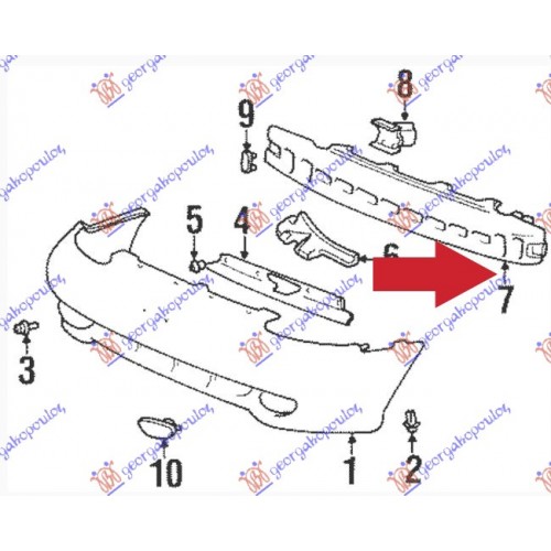 Αντιθορυβικό Προφυλακτήρα HYUNDAI ACCENT 1997 - 1999 ( UA ) ( X3 ) Εμπρός 069504900 Αντιθορυβικό Προφυλακτήρα HYUNDAI ACCENT 1997 - 1999 ( UA ) ( X3 ) Εμπρός 069504900