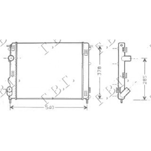 Ψυγείο Νερού NISSAN KUBISTAR 2003 - 2007 081906320