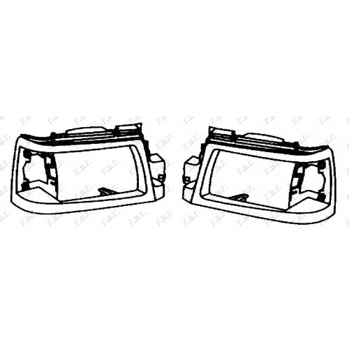 Στεφάνι Φανού MAZDA B-Series 1995 - 1998 (UF) Εμπρός Αριστερά 082705012 Στεφάνι Φανού MAZDA B-Series 1995 - 1998 (UF) Εμπρός Αριστερά 082705012