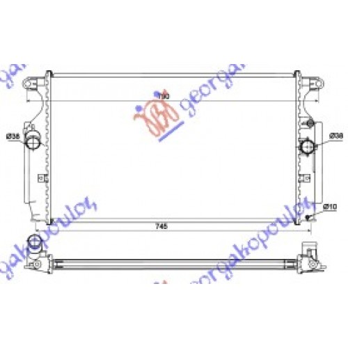 Ψυγείο Νερού TOYOTA COROLLA 2007 - 2011 088306330