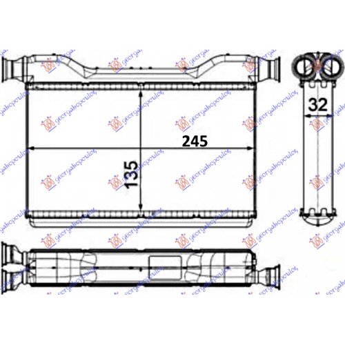 Ψυγείο Καλοριφέρ BMW 5 Series 2010 - 2014 (F10) (F11) 160006500 Ψυγείο Καλοριφέρ BMW 5 Series 2010 - 2014 (F10) (F11) 160006500