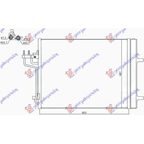 Ψυγείο A/C (Εξωτερικό) FORD TRANSIT CONNECT TOURNEO 2013 - 2015 317106400