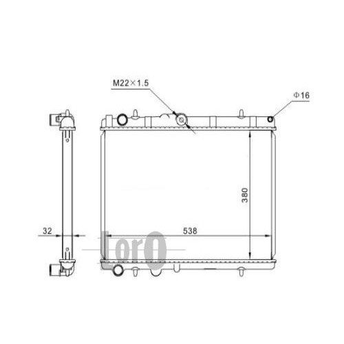 ΨΥΓΕΙΟ 1.8-2.0 BEN-1.6HDI +/-AC (38x57) Π/Ο BRAZED CITROEN C4 PICASSO 2007 - 2012 ( UD ) 071706340