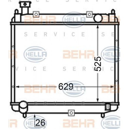 Ψυγείο Νερού TOYOTA HIACE 1996 - 2006 ( XH10 ) 012006320