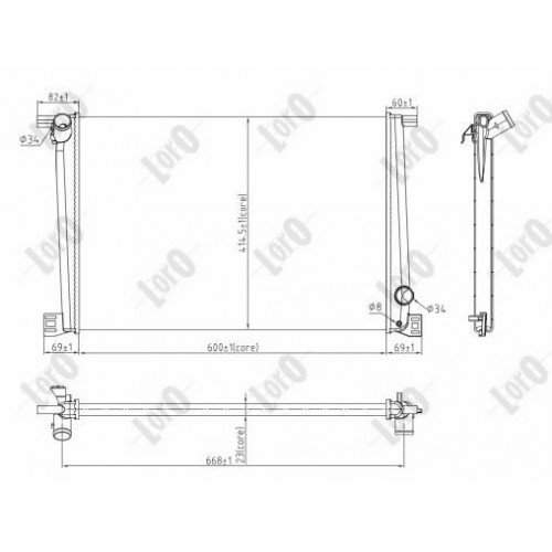 ΨΥΓΕΙΟ 1.4-1.6i16V ΒΕΝ +/-AC (60x42) MINI CLUBMAN 2006 - 2011 ( R55 ) 696806300
