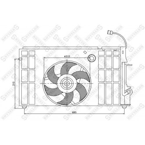 Βεντιλατέρ Νερού CITROEN XANTIA 1995 - 1998 ( X1 ) 071606440