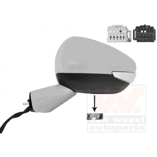 Καθρέπτης Ηλεκτρικός Θερμαινόμενος Ηλεκτρικά Ανακλινόμενος Βαφόμενος Με Φλας Φως Ασφαλείας Με Μνήμη CITROEN C4 PICASSO 2014 - 2016 198107572