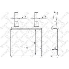 ΨΥΓΕΙΟ ΚΑΛΟΡΙΦΕΡ 2.0i-2.4i-2.5i-2.7i ΒΕΝΖΙΝΗ (205x167x26) HYUNDAI SONATA 2001 - 2005 ( EU4 ) 366906500