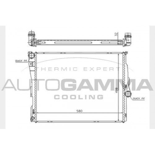 ΨΥΓΕΙΟ ΝΕΡΟΥ ΒΕΝ-ΠΕΤΡ. (58x50) ΜΗΧ/ΑΥΤ. (KOYO) BMW X3 2004 - 2007 ( Ε83 ) 031406305
