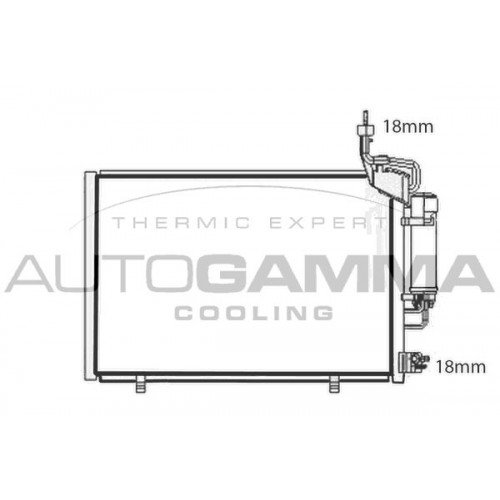 ΨΥΓΕΙΟ A/C 1.0 ΒΕΝΖΙΝΗ (570x357) FORD FIESTA 2013 - 2016 324006470