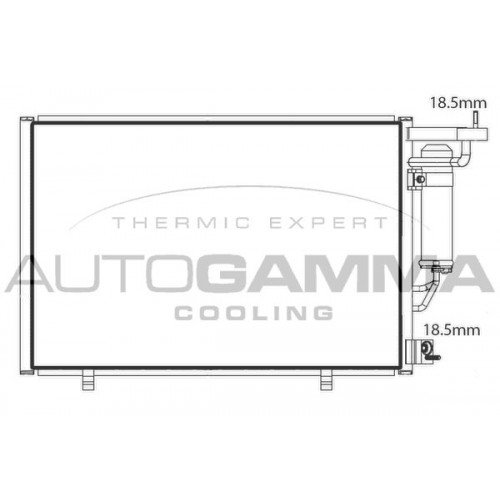 ΨΥΓΕΙΟ A/C 1,5 TDCi (57x35,7x16) FORD TRANSIT CONNECT TOURNEO 2013 - 2015 327006420