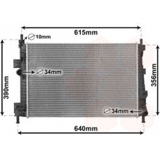 ΨΥΓΕΙΟ ΝΕΡΟΥ 1.6 TDCi ΠΕΤΡΕΛΑΙΟ ΜΗΧΑΝΙΚΟ (545x360x26) FORD FOCUS C-MAX 2011 - 2015 321006370