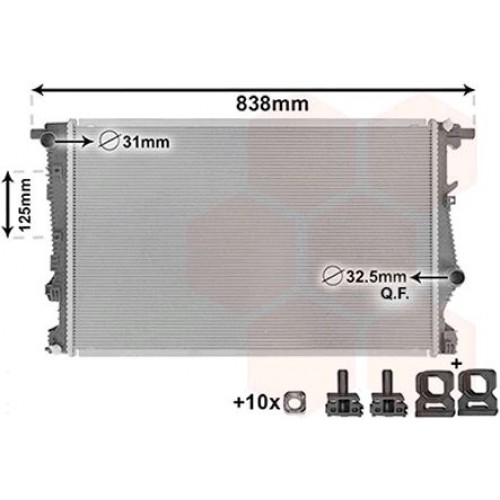 ΨΥΓΕΙΟ 2.0 CRD - 3.2 ΒΕΝΖ. (670x440x26) (KOYO) JEEP CHEROKEE 2014 - ( KL ) 180006305