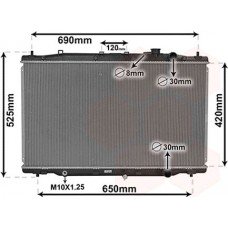 ΨΥΓΕΙΟ ΝΕΡΟΥ 1.6 i-DTEC ΠΕΤΡΕΛΑΙΟ ΜΗΧΑΝΙΚΟ/ΑΥΤΟΜΑΤΟ (424x748x27) HONDA CRV 2015 - 2017 341206300