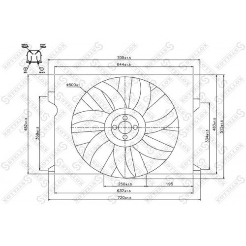 Βεντιλατέρ Νερού MERCEDES CLS 2008 - 2010 ( F/L )( C219 ) 532006460
