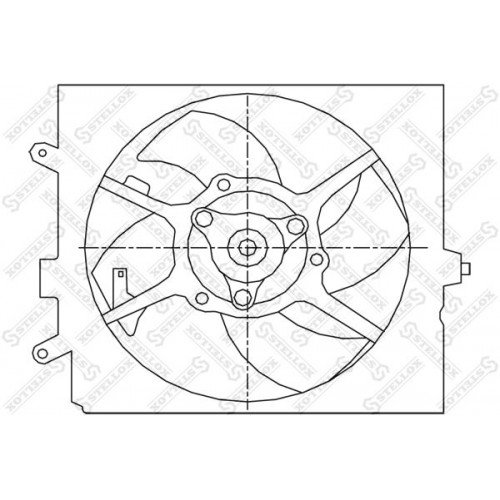 Βεντιλατέρ Νερού VOLVO S40 1995 - 2000 ( VS ) 060006450