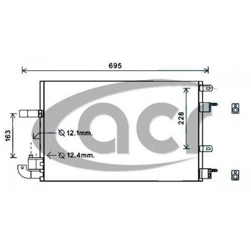 ΨΥΓΕΙΟ A/C 2.7 D ΠΕΤΡΕΛΑΙΟ (565x370x16) JAGUAR S - TYPE 1999 - 2003 ( X200, X202 ) 418006420