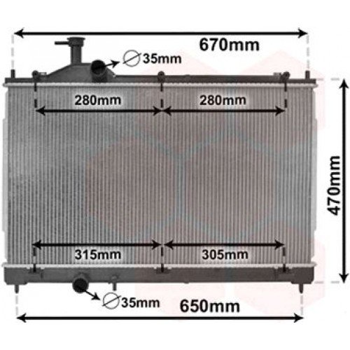 ΨΥΓΕΙΟ ΝΕΡΟΥ 2.0-2.4-3.0 ΒΕΝΖΙΝΗ - 2.0 HYBRID (400x690x16) MITSUBISHI OUTLANDER 2016 - 550206300