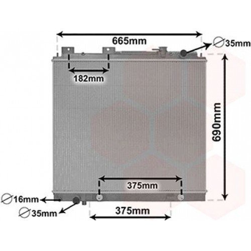 ΨΥΓΕΙΟ ΝΕΡΟΥ 3.0 dCi ΠΕΤΡΕΛΑΙΟ (600x690x40) ΜΗΧΑΝΙΚΟ-ΑΥΤΟΜΑΤΟ NISSAN D40 NAVARA 2005 - 2010 024906320