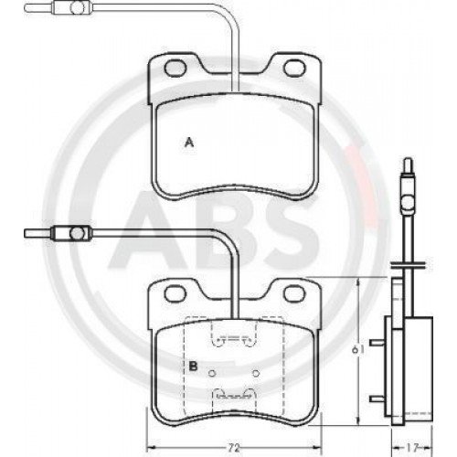 Τακάκια Σετ PEUGEOT 106 1996 - 2003 36598