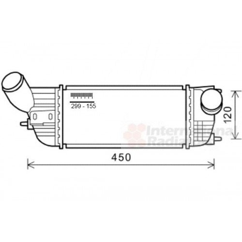 ΨΥΓΕΙΟ INTERCOOLER 2.0 HDi ΠΕΤΡΕΛΑΙΟ (300x155x80) PEUGEOT 508 2014 - ( F/L ) 630106230