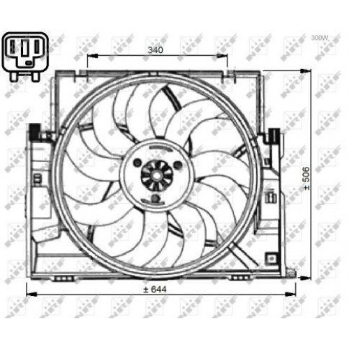 Βεντιλατέρ Νερού BMW 3 Series 2012 - 2014 ( F30/31/34 ) 154106440