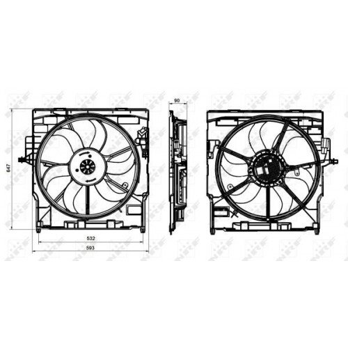 Βεντιλατέρ Νερού BMW X5 2011 - 2014 ( Ε70 F/L ) 151006465