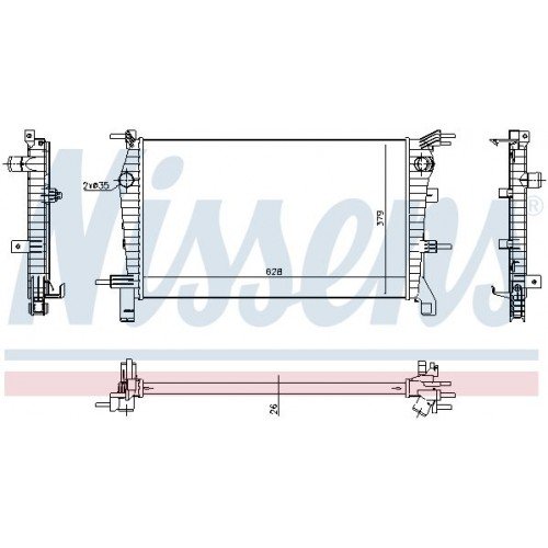 ΨΥΓΕΙΟ ΝΕΡΟΥ 1.6i 16v ΜΗΧΑΝΙΚΟ ΒΕΝΖΙΝΗ (630x380) (ΚΙΝΗΤΗΡΑΣ H4M) RENAULT FLUENCE 2013 - 667106300