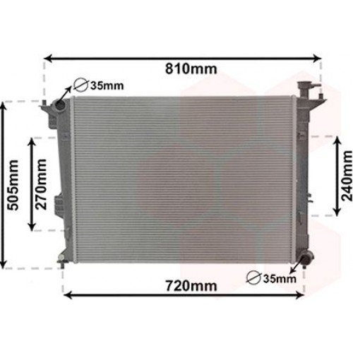 ΨΥΓΕΙΟ ΝΕΡΟΥ 1.6-2.0 GDi ΒΕΝΖΙΝΗ ΜΗΧΑΝΙΚΟ (635x480x14) KIA CARENS 2013 - 422806300