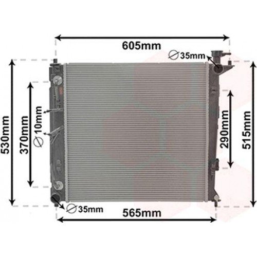 ΨΥΓΕΙΟ ΝΕΡΟΥ 1.7 CRDi ΠΕΤΡΕΛΑΙΟ ΑΥΤΟΜΑΤΟ (480x480x18) KIA CARENS 2013 - 422806330