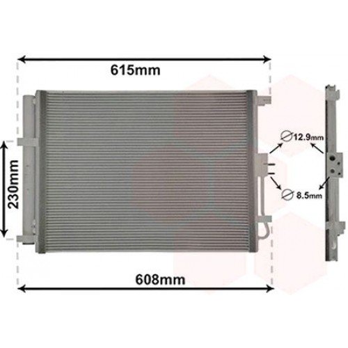 ΨΥΓΕΙΟ A/C ΓΙΑ ΟΛΑ ΠΕΤΡΕΛΑΙΟ (480x400x12) KIA SOUL 2013 - 2017 422206420