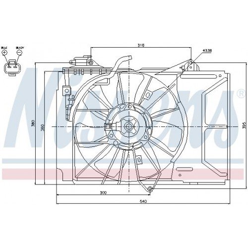 Βάση Βεντιλατέρ (Κόθρος) TOYOTA YARIS 2003 - 2006 ( XP10 ) 022506450