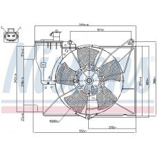 Βάση Βεντιλατέρ (Κόθρος) TOYOTA YARIS VERSO 1999 - 2002 ( XP20 ) 081406440