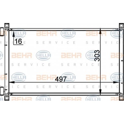 ΨΥΓΕΙΟ A/C 130 1,8i-16V-1,9D/JTD(48,8x31 FIAT PUNTO 2003 - 2011 ( 188 ) 038906435