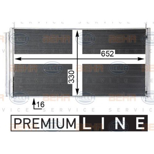 ΨΥΓΕΙΟ A/C 2.0-2.2 D4D ΠΕΤΡΕΛΑΙΟ (670x330x16) TOYOTA VERSO 2013 - 828206410