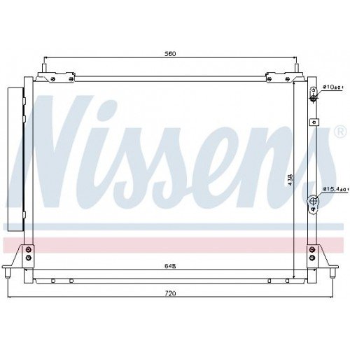 ΨΥΓΕΙΟ A/C (648x438x16) 08- TOYOTA HIACE 2006 - 836006410